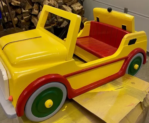 Restored Wooden Car (rocking)