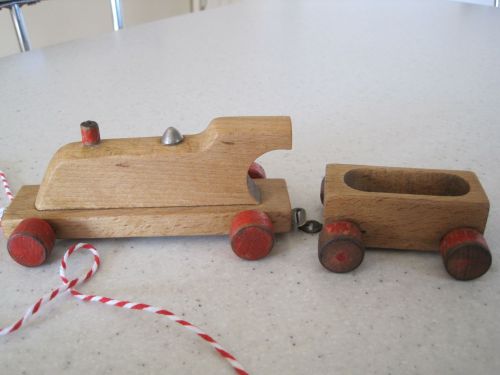 Children's Victorian Wooden train toy